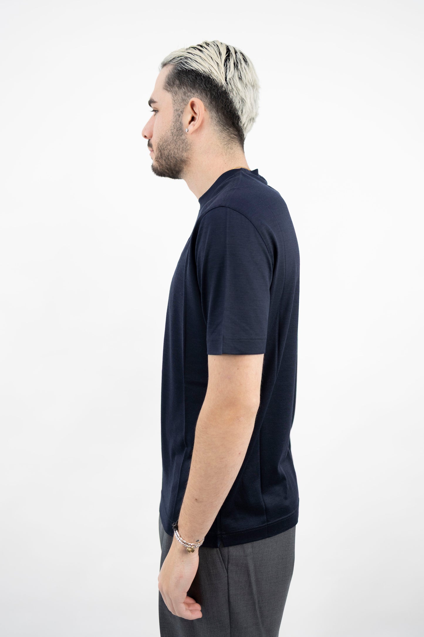 T-SHIRT BLU MERINO TSMC JROYAL 890 Filippo De Lurentiis