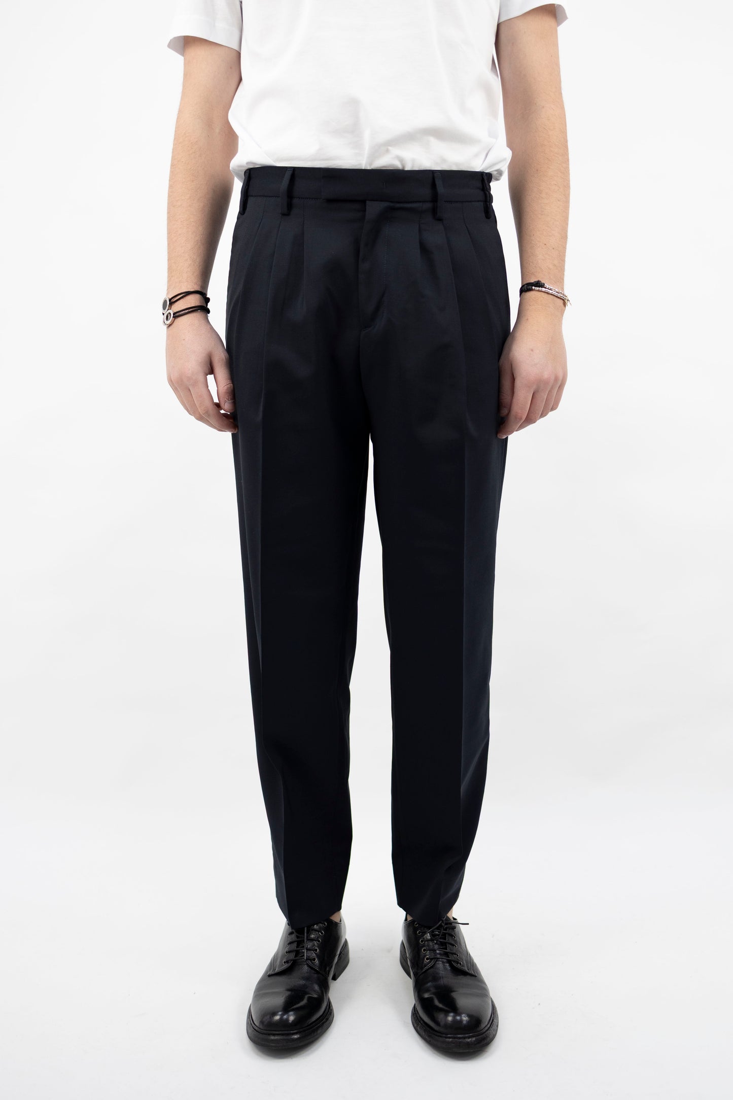 PANTALONE MISTO LANA NAVY ASTORIASQD 400100 011 Quattro decimi BY Briglia