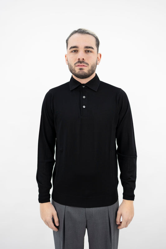 POLO NERO LANA SUPER FINE PL1MLPAR/RM16R 990 Filippo De Lurentiis