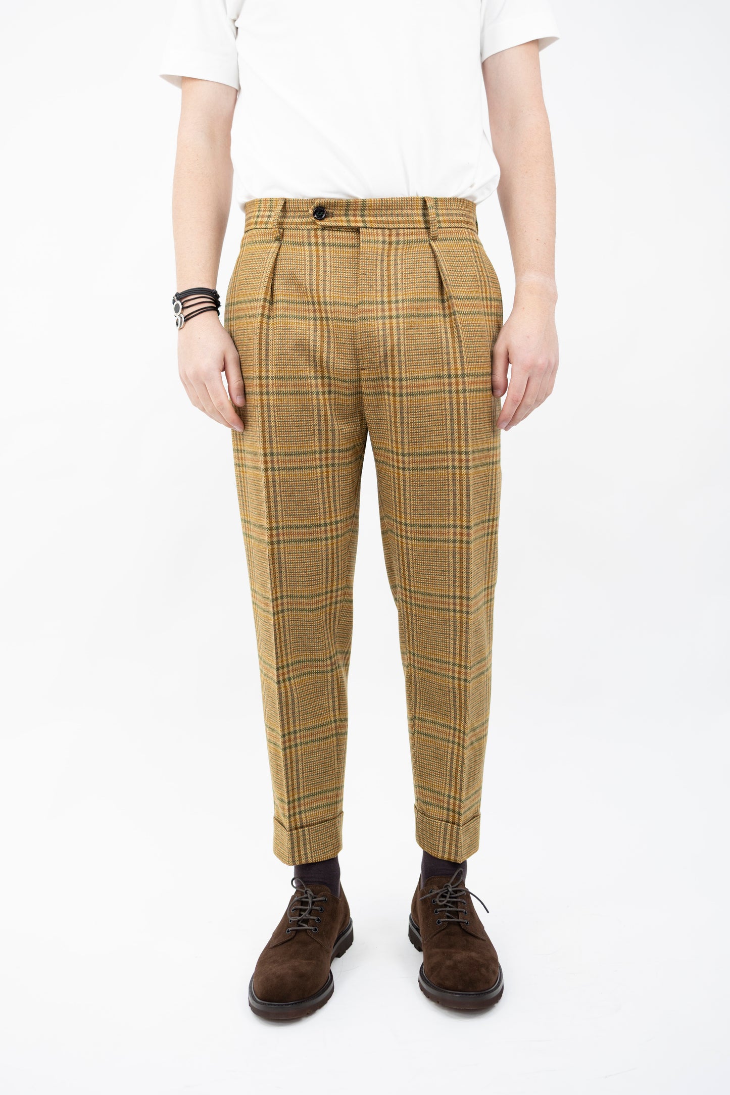 PANTALONE CHIAIA IN LANA PRINCIPE DI GALLES AM1725 BERWICH