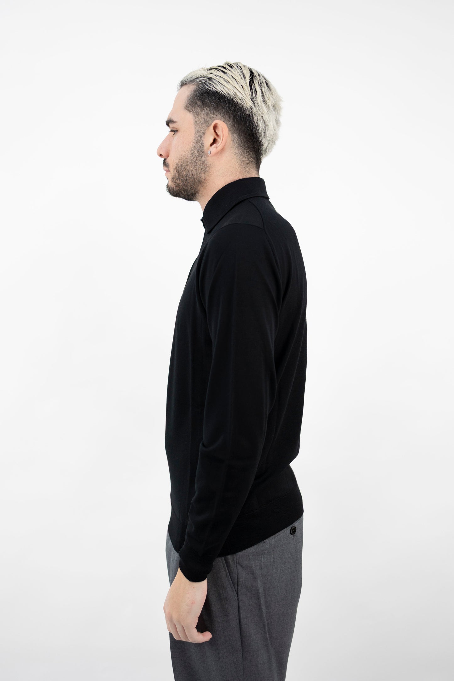 POLO NERO LANA SUPER FINE PL1MLPAR/RM16R 990 Filippo De Lurentiis