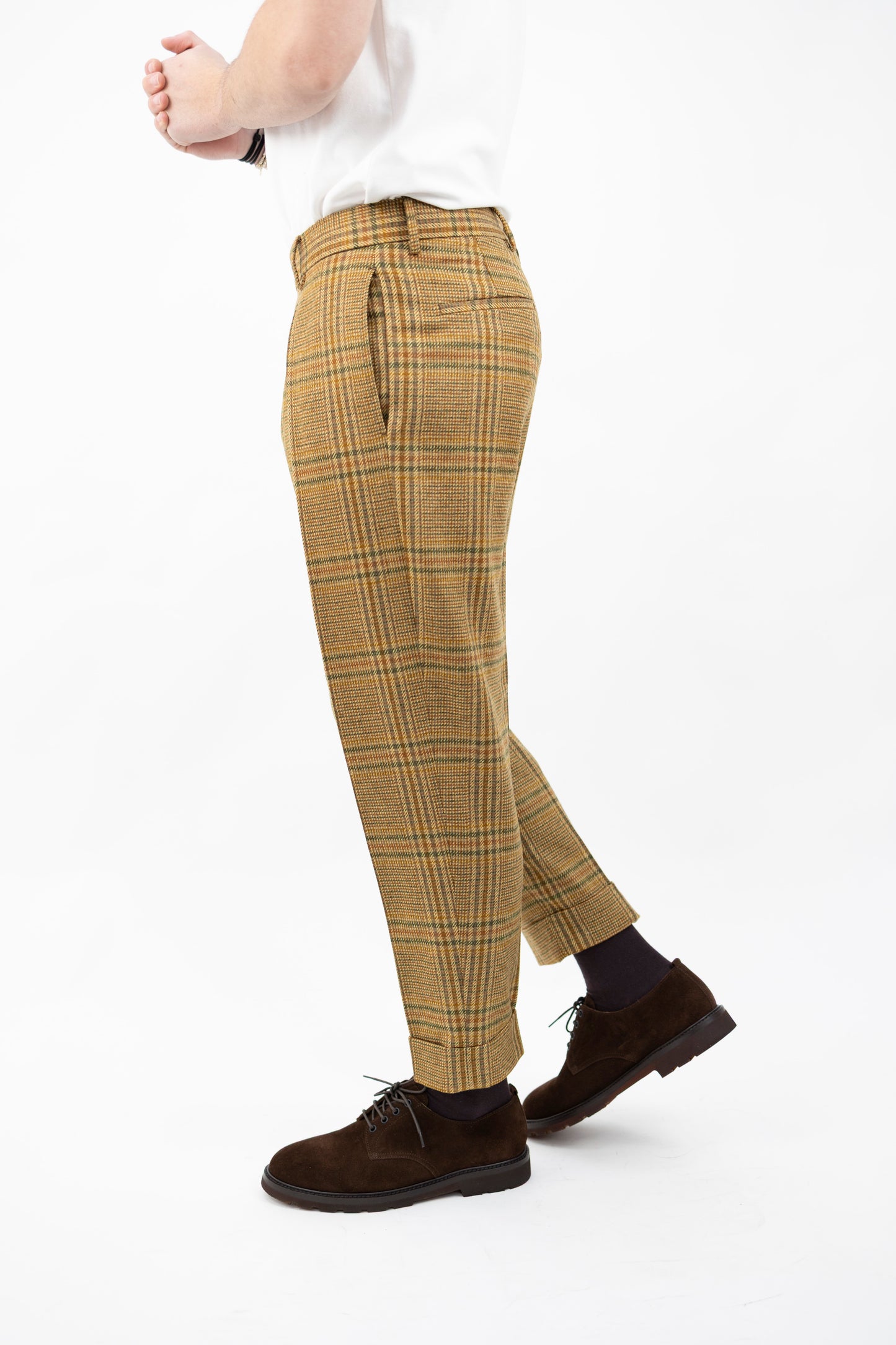 PANTALONE CHIAIA IN LANA PRINCIPE DI GALLES AM1725 BERWICH