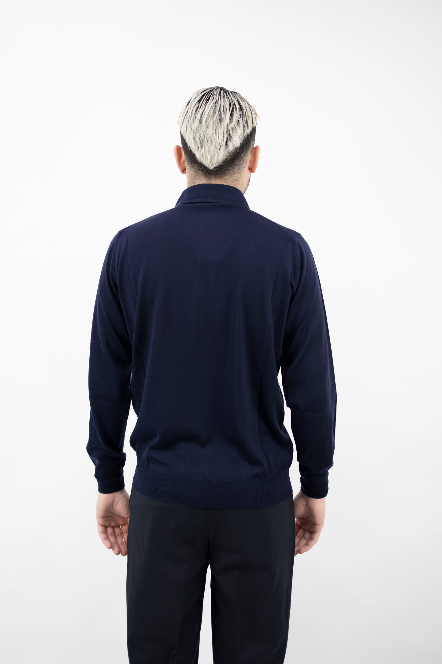 POLO INDACO LANA SUPER FINE PL1MLPAR/RM16R 880 Filippo De Lurentiis