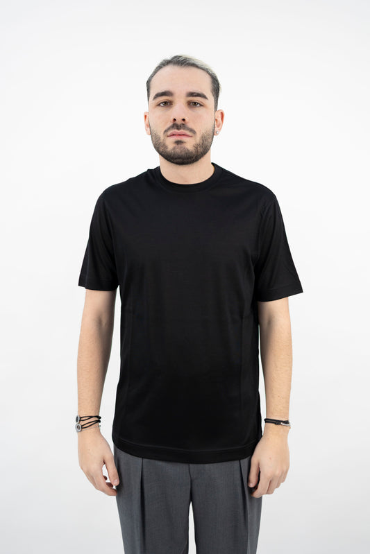T-SHIRT NERO MERINO TSMC JROYAL 990 Filippo De Lurentiis