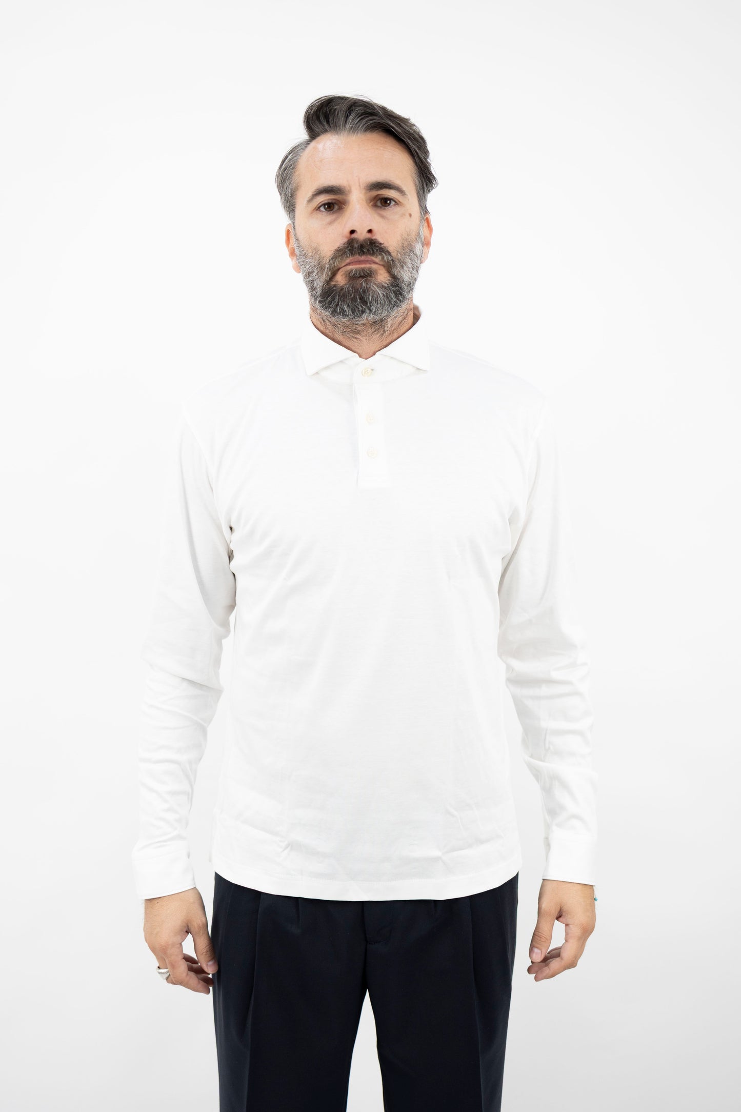 POLO IN JERSEY BIANCA SJGVBENUA1 GUGLIELMINOTTI