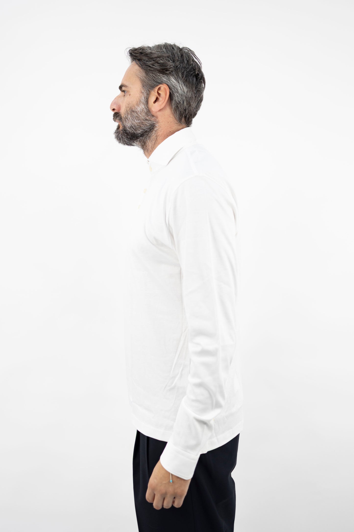 POLO IN JERSEY BIANCA SJGVBENUA1 GUGLIELMINOTTI