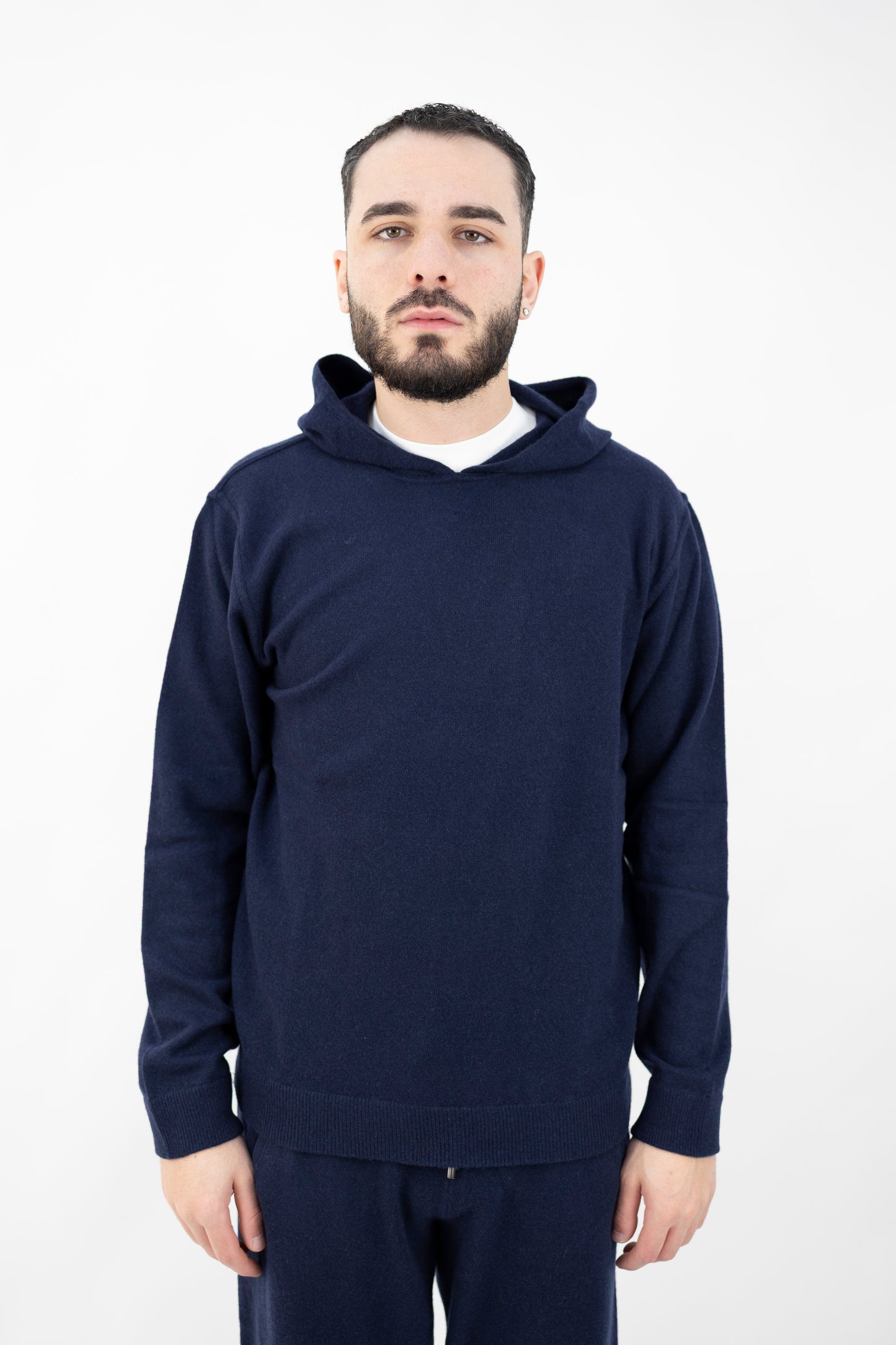 FELPA IN LANA&CASHMERE BLU DF0035 023 DANIELE FIESOLI