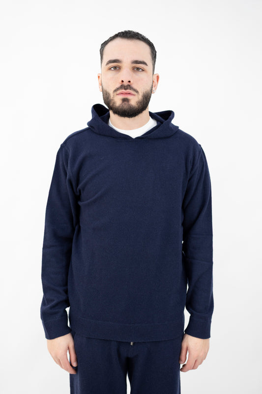 FELPA IN LANA&CASHMERE BLU DF0035 023 DANIELE FIESOLI