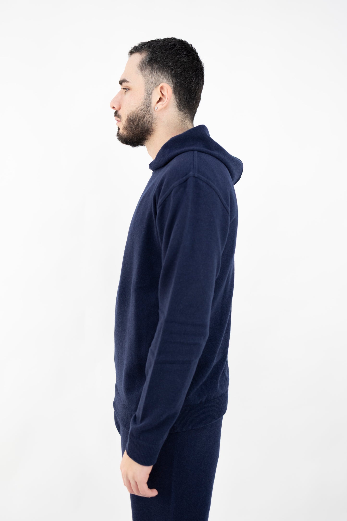 FELPA IN LANA&CASHMERE BLU DF0035 023 DANIELE FIESOLI