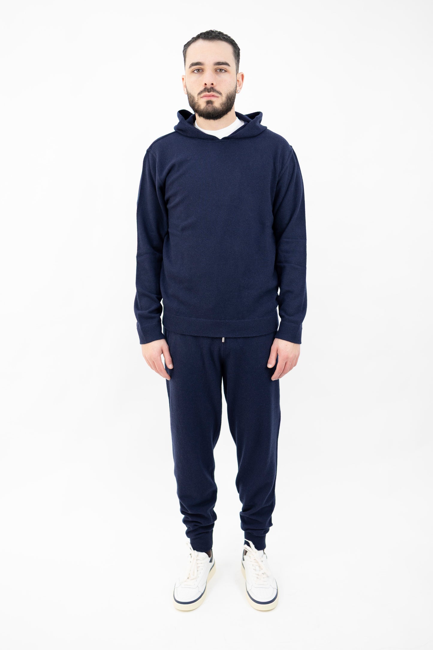 FELPA IN LANA&CASHMERE BLU DF0035 023 DANIELE FIESOLI