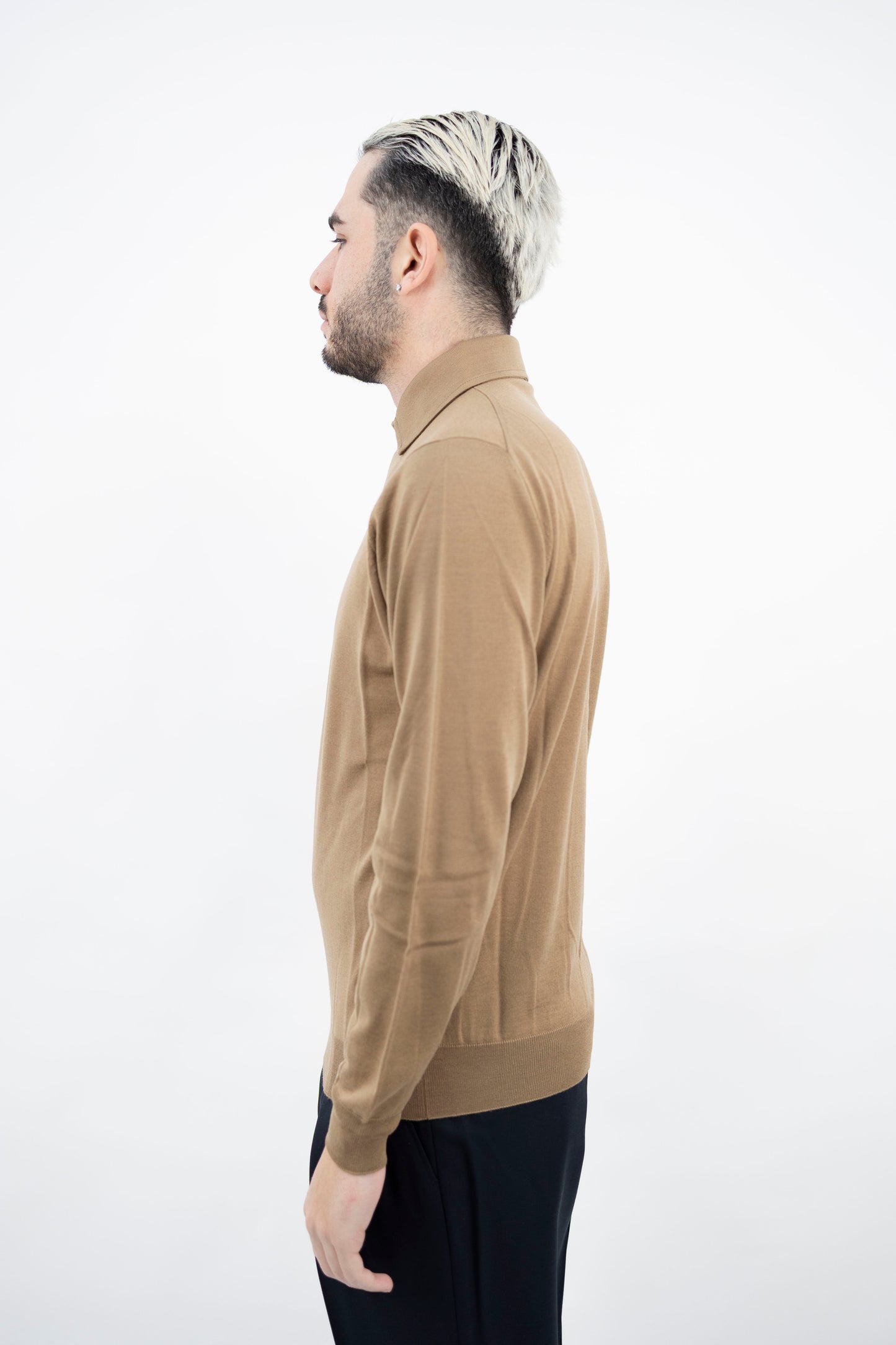 POLO  SABBIA LANA SUPER FINE PL1MLPAR/RM16R 061 Filippo De Lurentiis