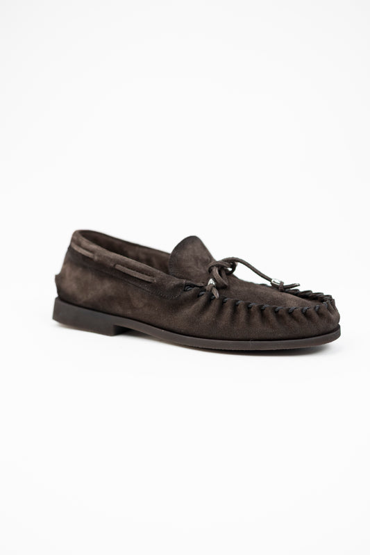 MOCASSINO INDIANINO SCAMOSCIATO MORO 69035 Alexander Hotto