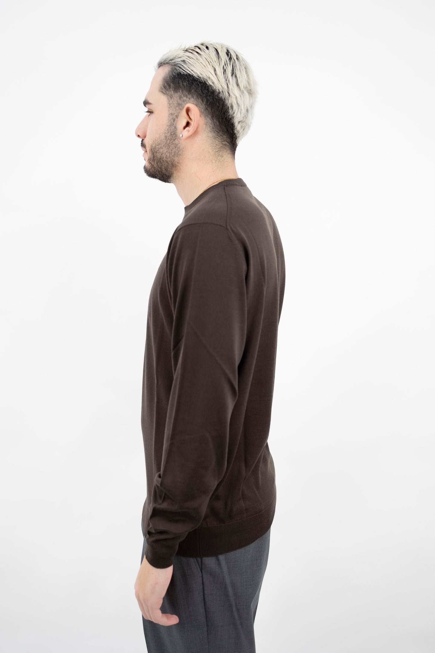 GIROCOLLO IN LANA MERINO CIOCCOLATO GC1ML RM16R 280 Filippo De Lurentiis