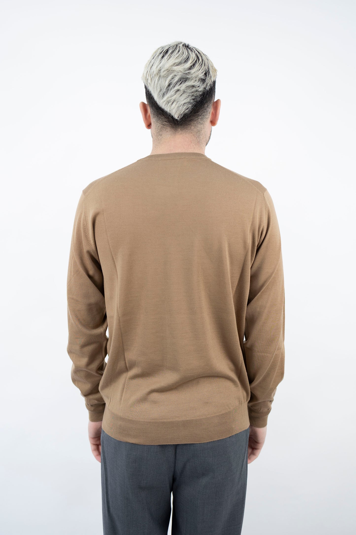 GIROCOLLO IN LANA MERINO SABBIA GC1ML RM16R 061 Filippo De Lurentiis