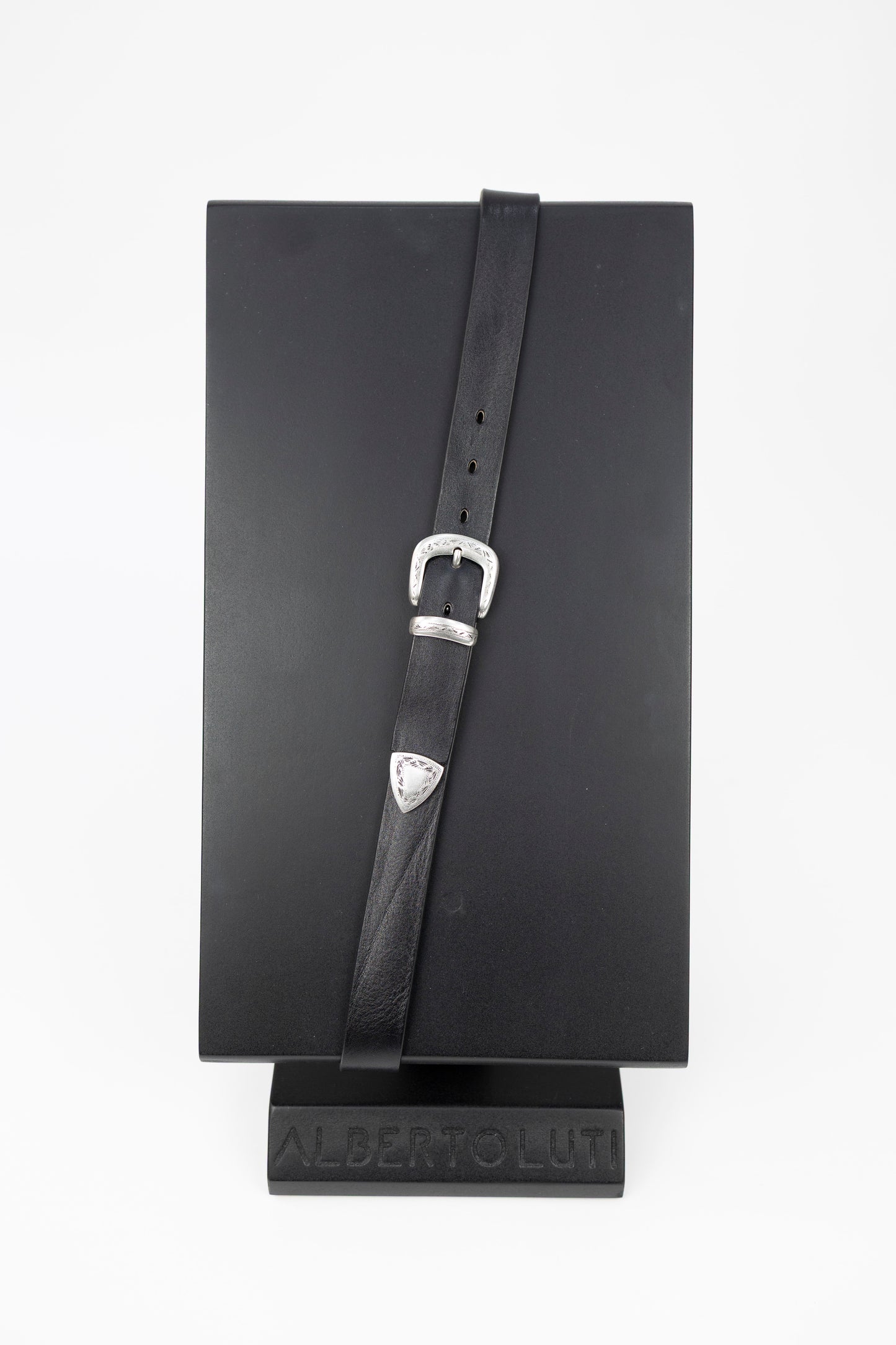 CINTURAIN PELLE 751/30 NERO Alberto Luti