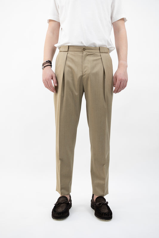 PANTALONE PORTOBELLOSQD SOLARO BEIGE 300181 043  Quattro decimi BY Briglia