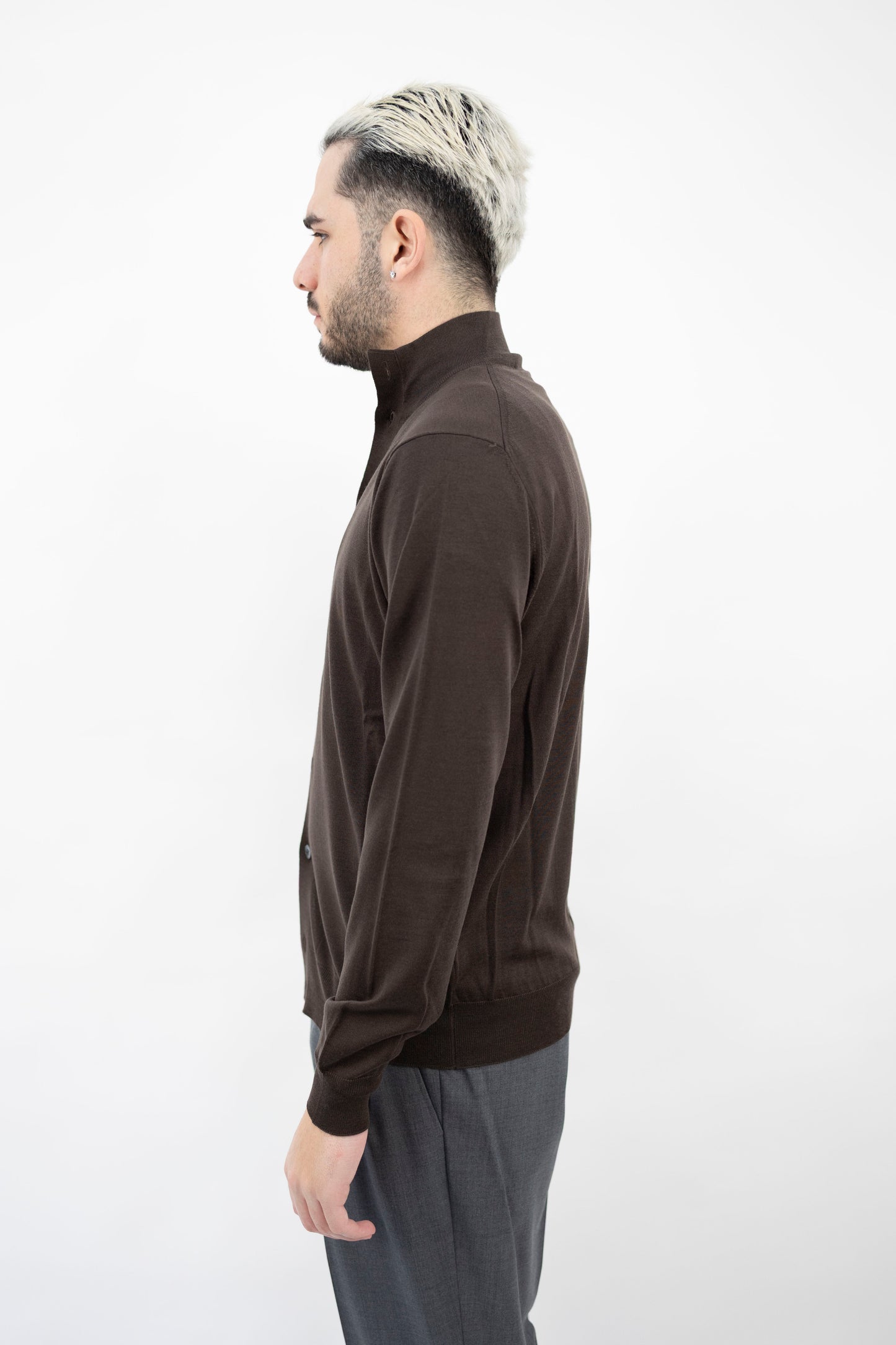 BLUSOTTO IN LANA CIOCCOLATO BB1ML RM16R 280 Filippo De Lurentiis