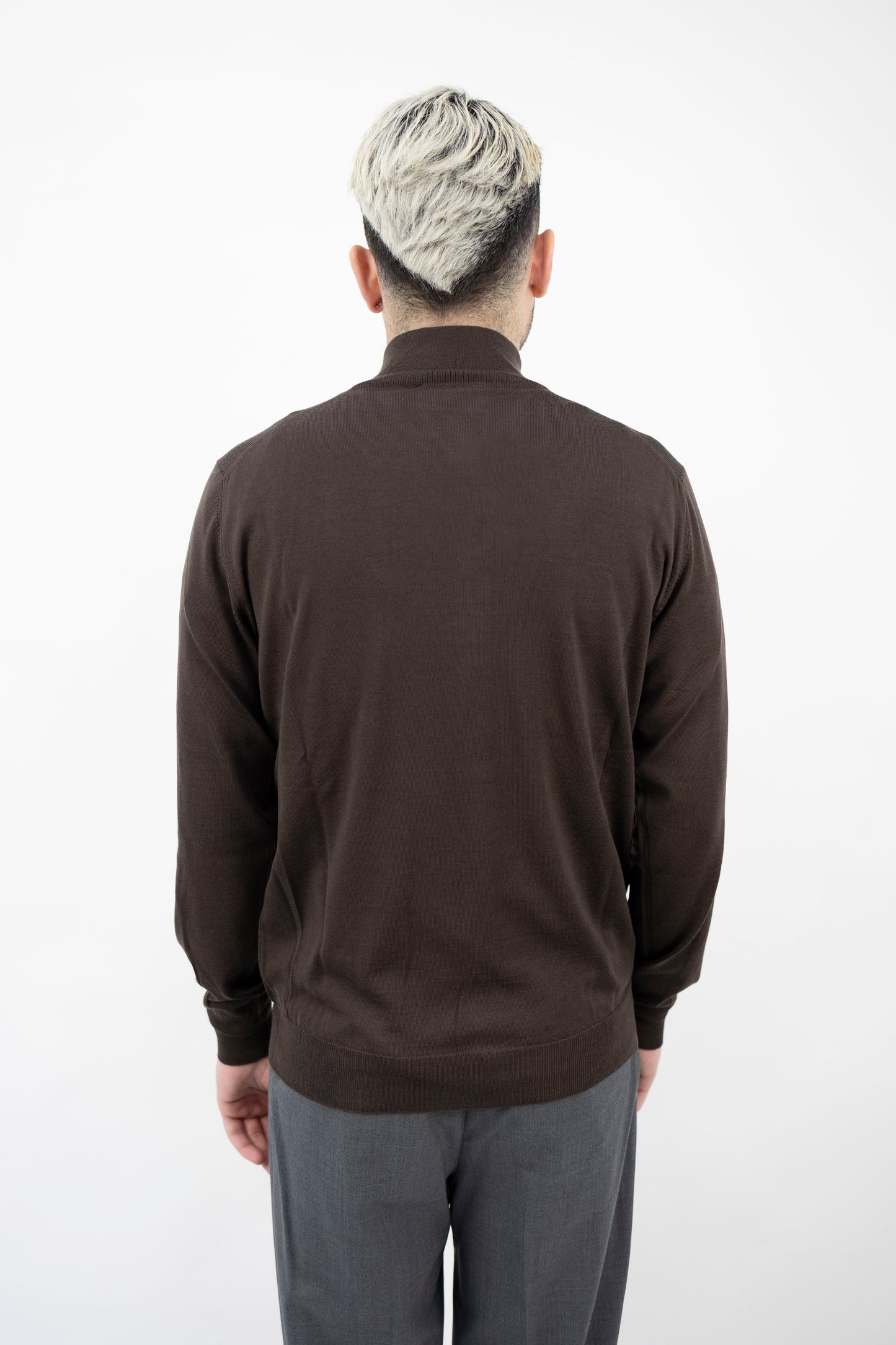 BLUSOTTO IN LANA CIOCCOLATO BB1ML RM16R 280 Filippo De Lurentiis