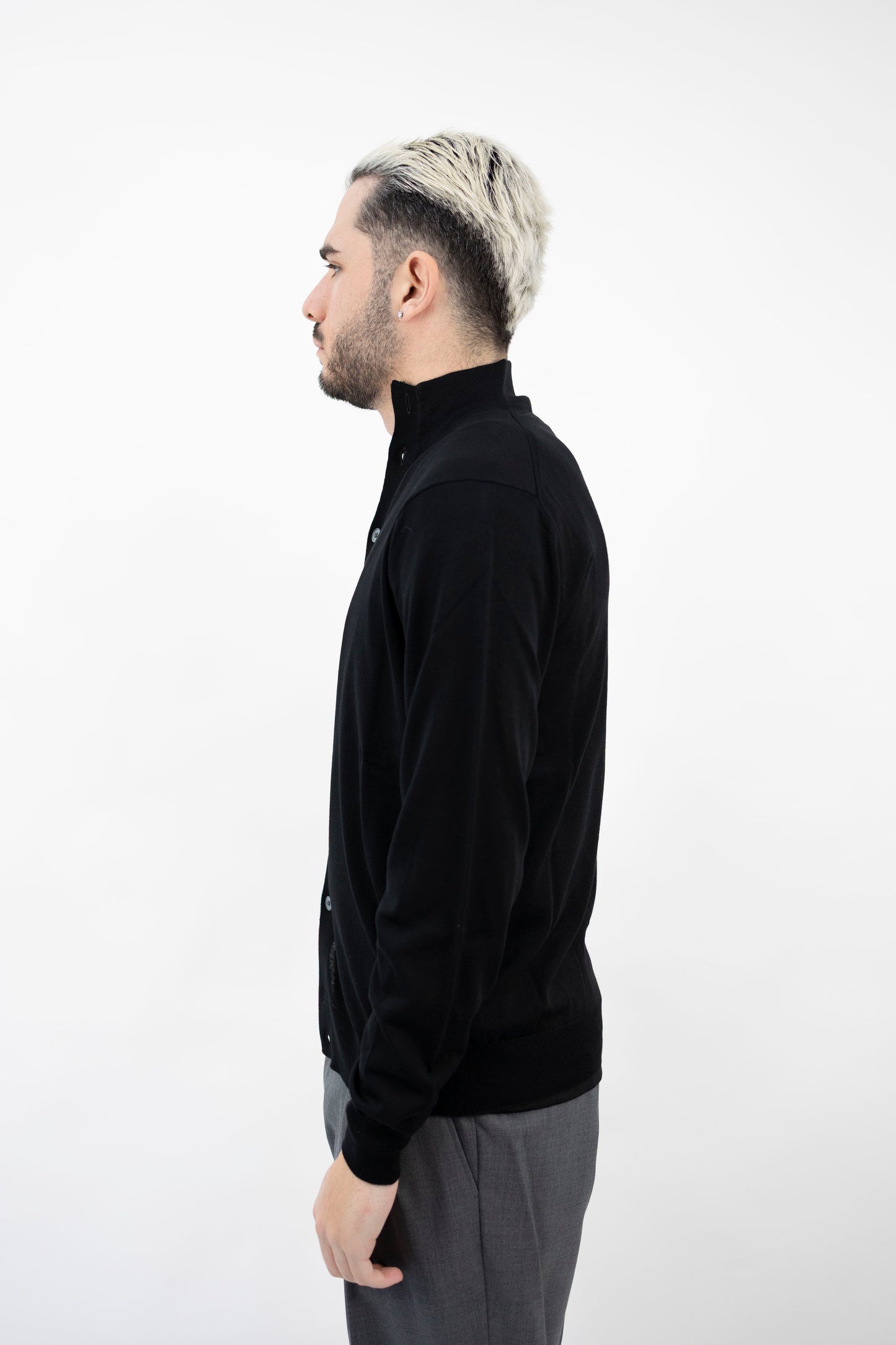 BLUSOTTO IN LANA NERO BB1ML RM16R 990 Filippo De Lurentiis