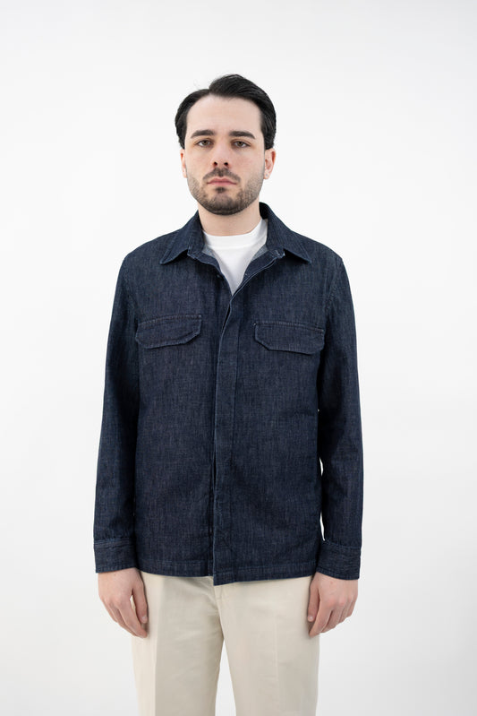 GIACCA OVER JACKET DENIM DAVIDQD 300104 011 Quattro decimi BY Briglia