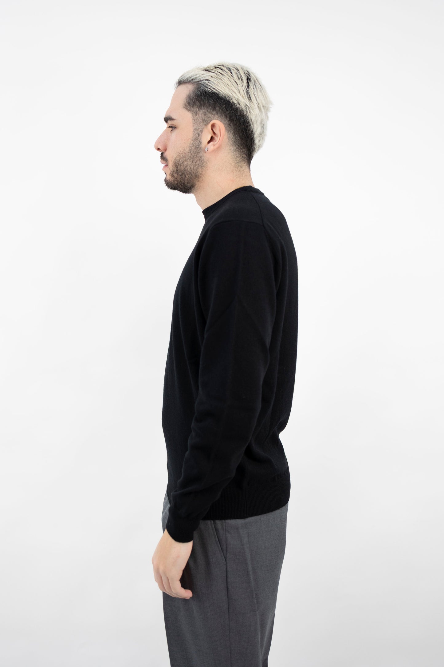 GIROCOLLO LANA&CASHMERE NERO GC1ML WC12R 990 Filippo De Lurentiis