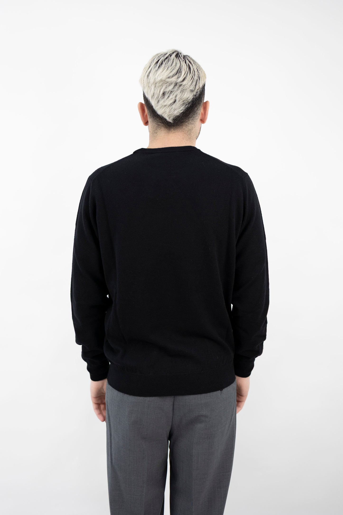 GIROCOLLO LANA&CASHMERE NERO GC1ML WC12R 990 Filippo De Lurentiis