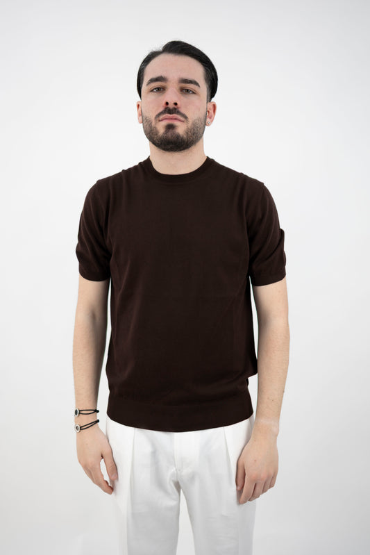 MAGLIA GIROCOLLO COTONE MORO 2551001/39R Altea
