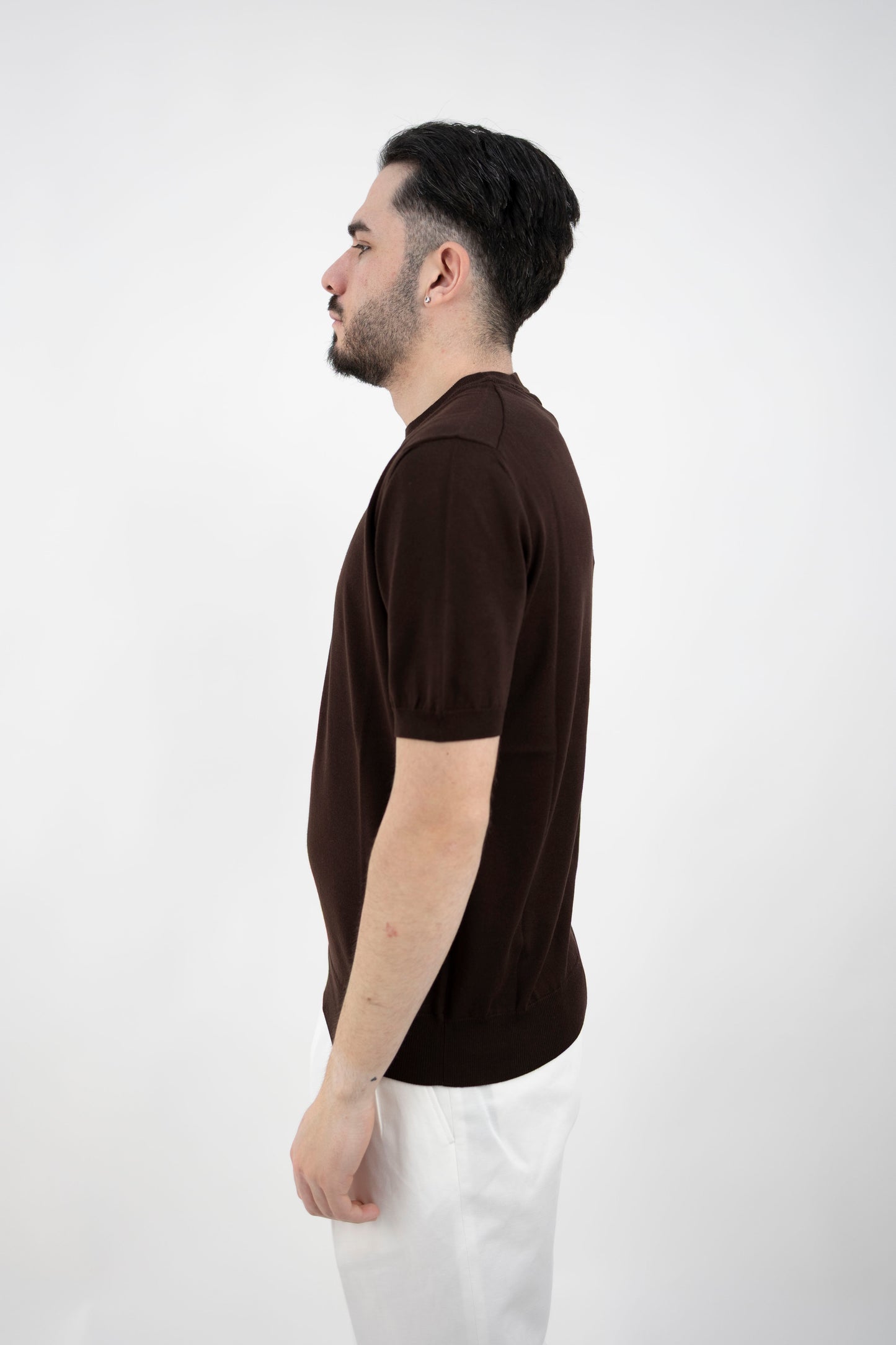MAGLIA GIROCOLLO COTONE MORO 2551001/39R Altea
