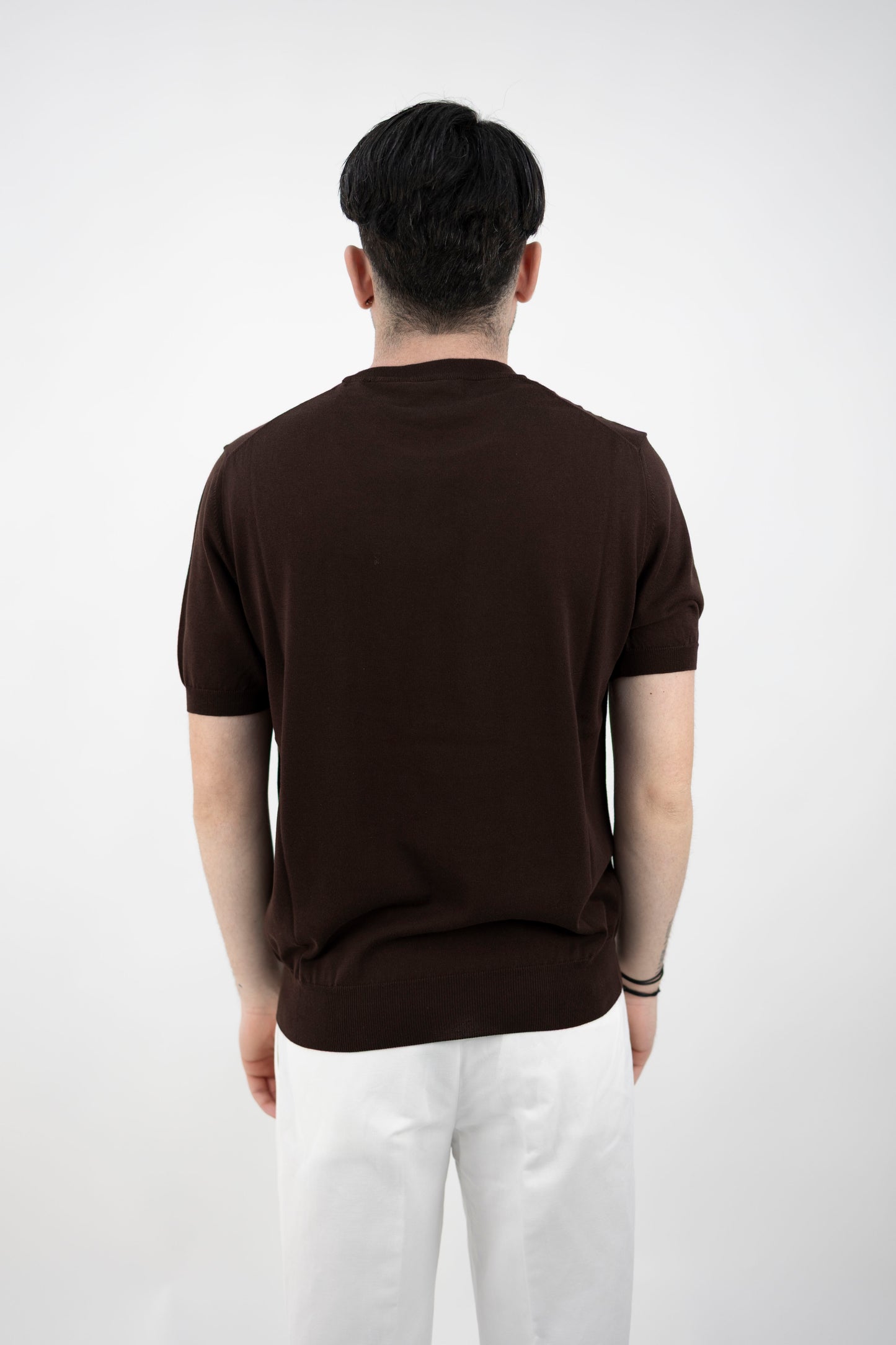 MAGLIA GIROCOLLO COTONE MORO 2551001/39R Altea