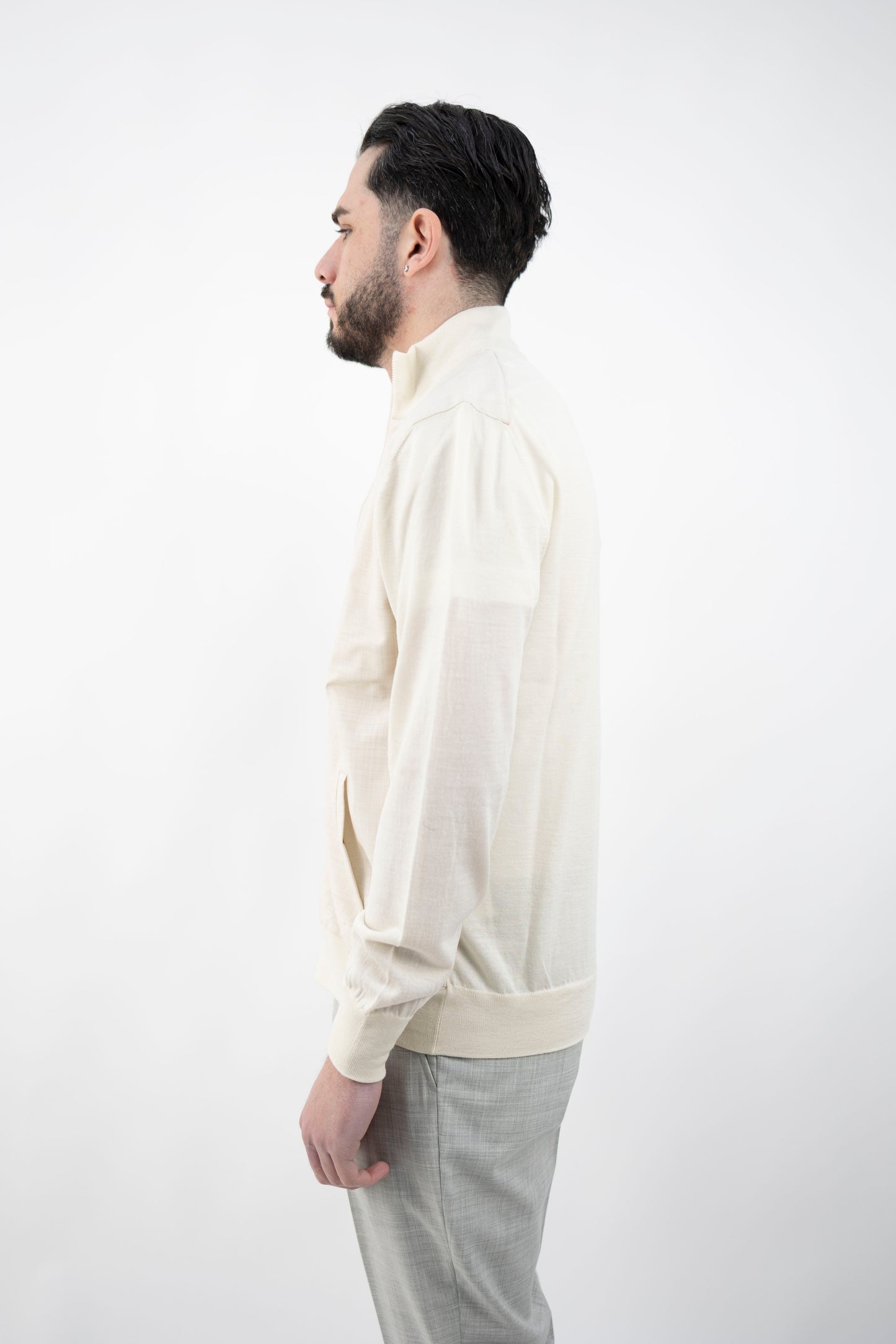 GIUBBINO TASMANIA PANNA E BEIGE 43165/14721 GRAN SASSO