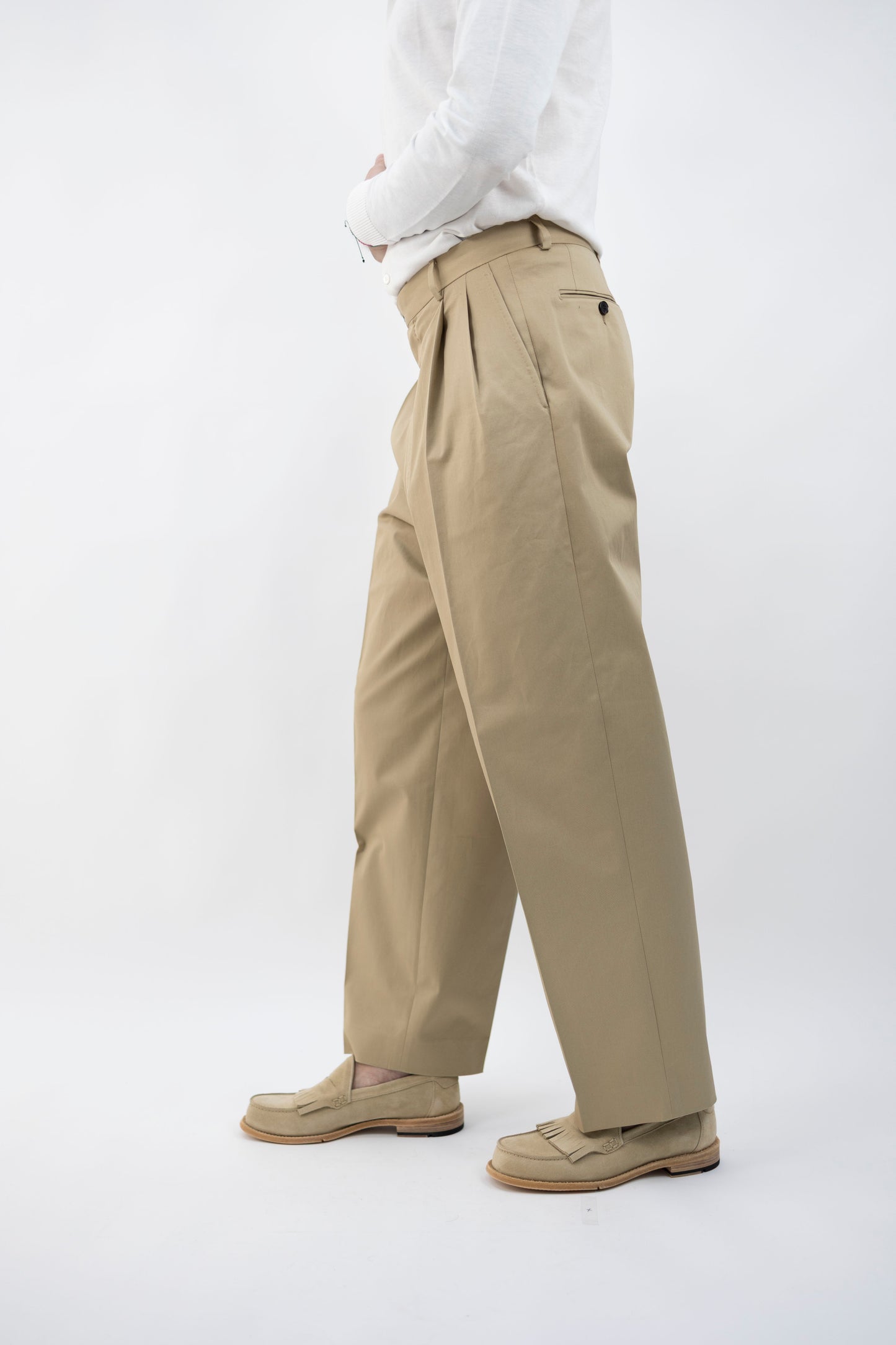PANTALONE BEIGE OVER 520/3 8008 GABRIELE PASINI