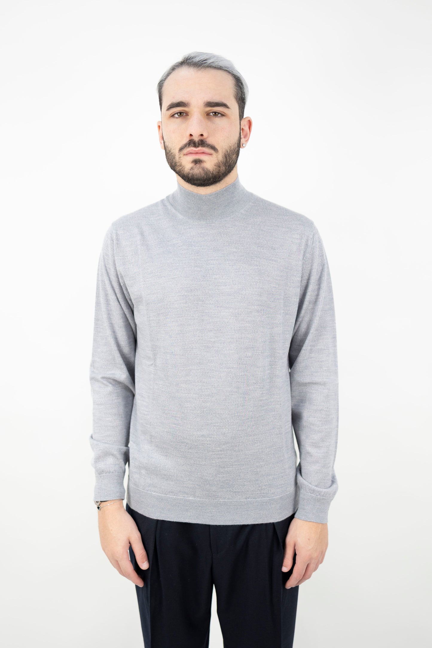 LUPETTO LANA EXTRAFINE GRIGIO DF0029 010 DANIELE FIESOLI