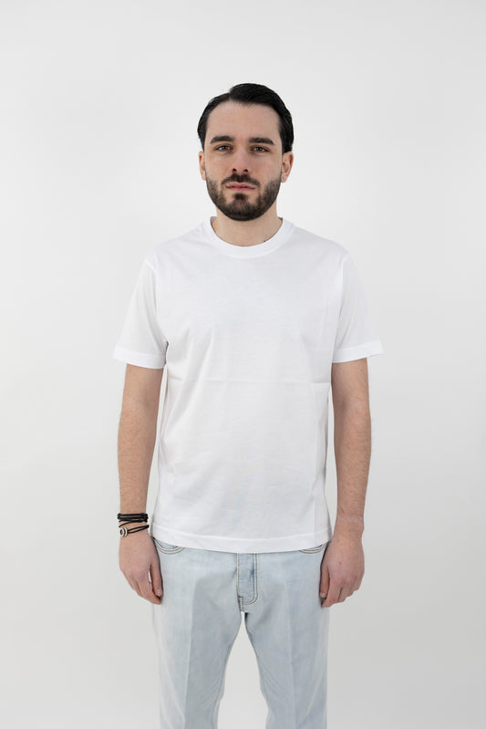 T-SHIRT GIROCOLLO BIANCA DF4315 01 DANIELE FIESOLI