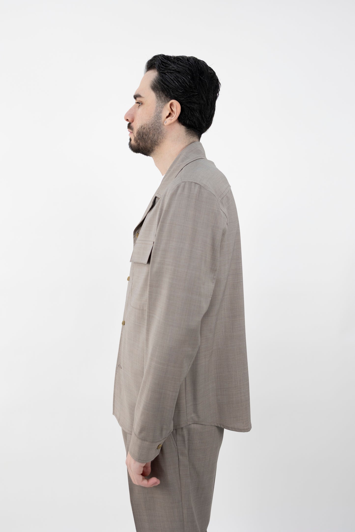 GIACCA CAMICIA JOHNQD BISQUIT 300108 036 Quattro decimi BY Briglia