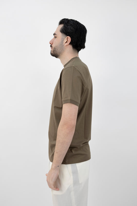 T-SHIRT JERSEY BEIGE 261PT1001 Pietra Salata