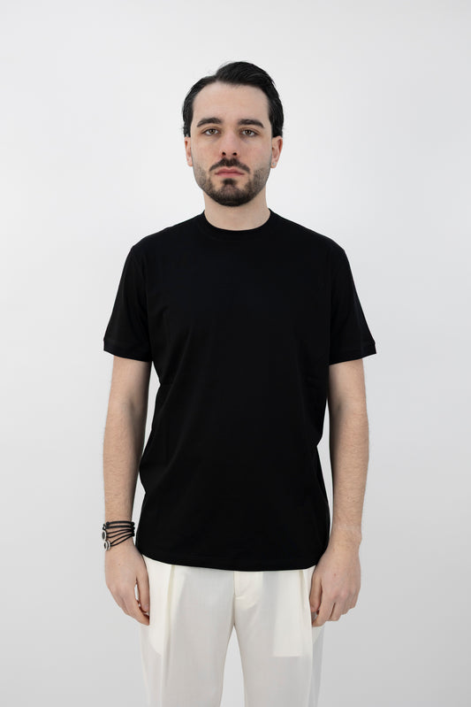 T-SHIRT JERSEY NERA 261PT1001 Pietra Salata