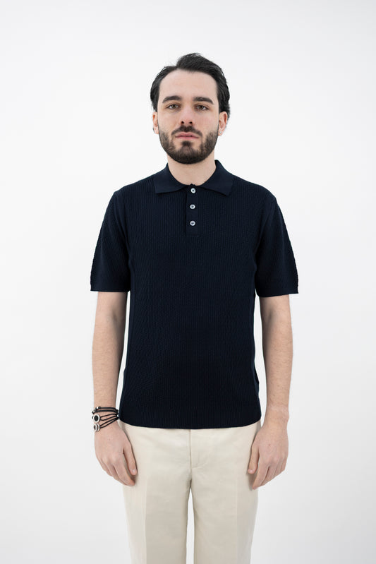 POLO COTONE GIZA BLU NOTTE DF3015 23 DANIELE FIESOLI