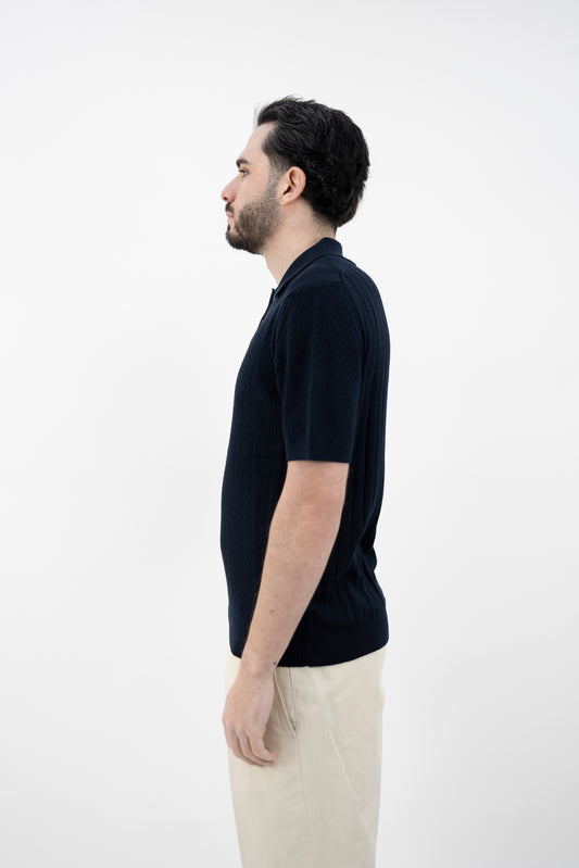 POLO COTONE GIZA BLU NOTTE DF3015 23 DANIELE FIESOLI