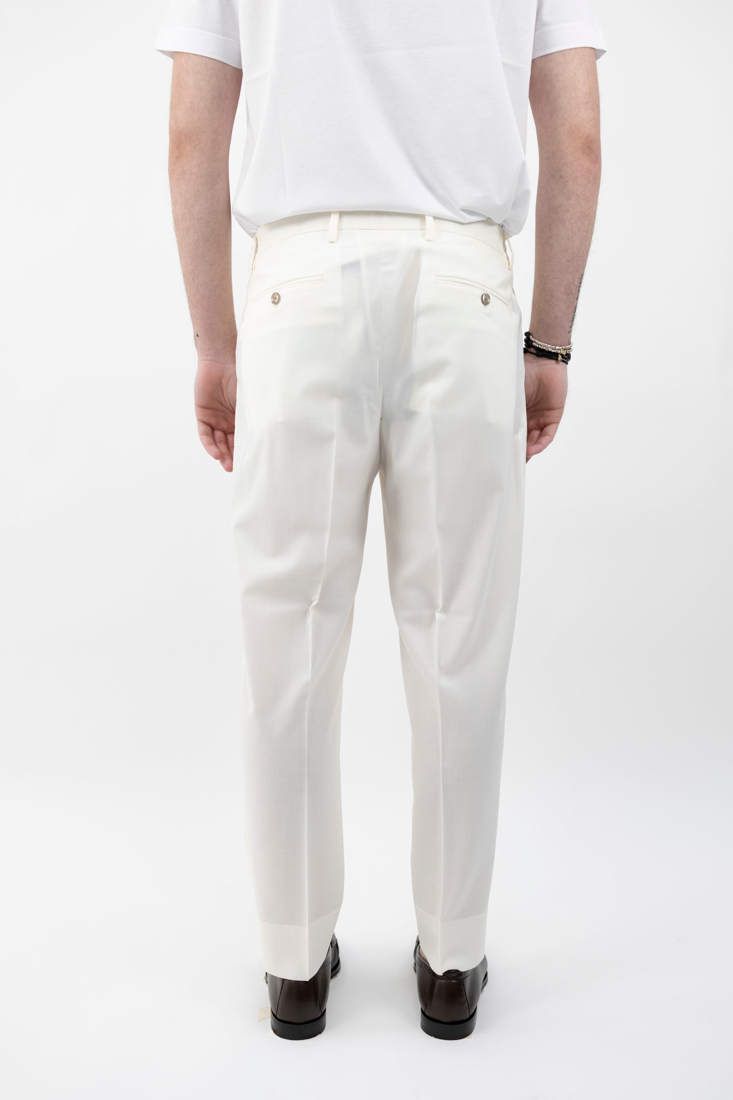 PANTALONE PORTOBELLOSQD LATTE 300082 120 Quattro decimi BY Briglia