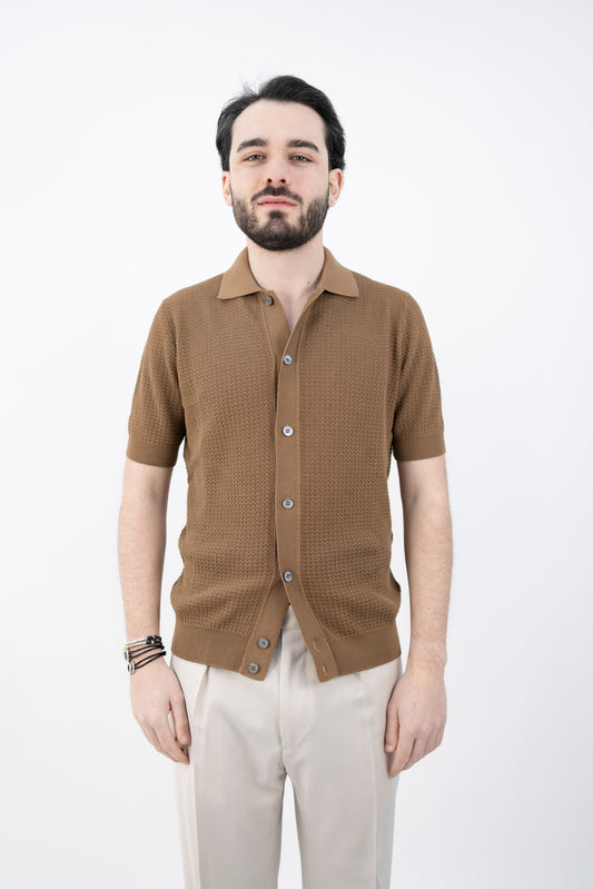 POLO CAMICIA BEIGE COLONIALE CA3MC CR14L 070 Filippo De Lurentiis