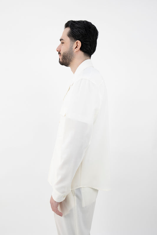 GIACCA CAMICIA JOHNQD BIANCA 300082 120 Quattro decimi BY Briglia