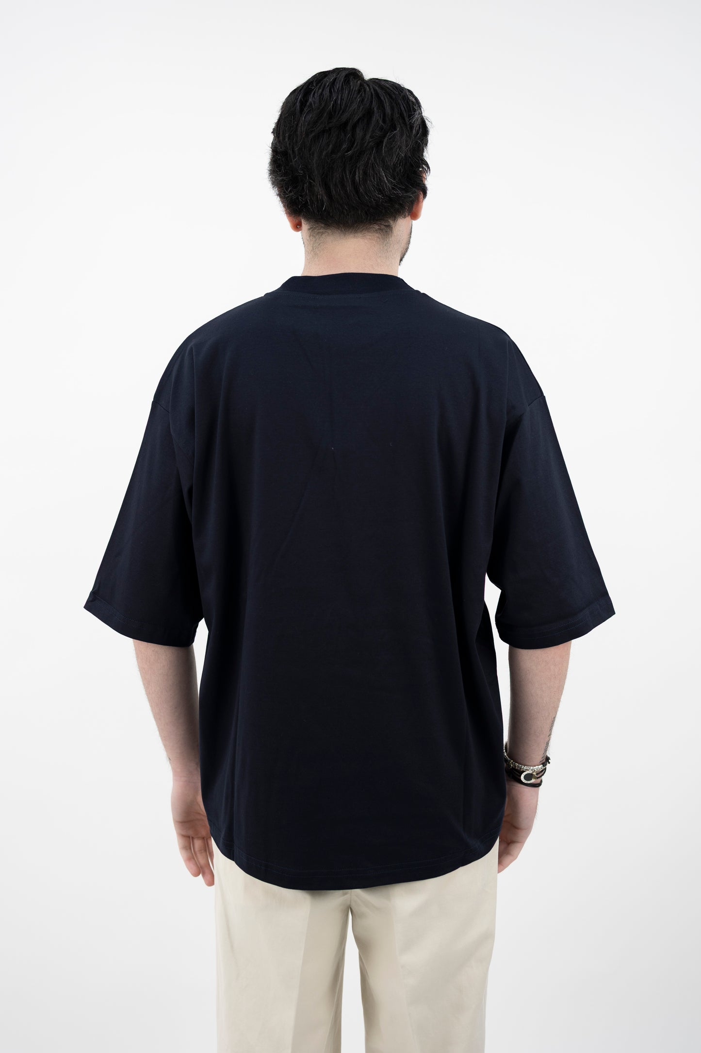 T-SHIRT OVER  BLU SCURO DF0700 24 DANIELE FIESOLI