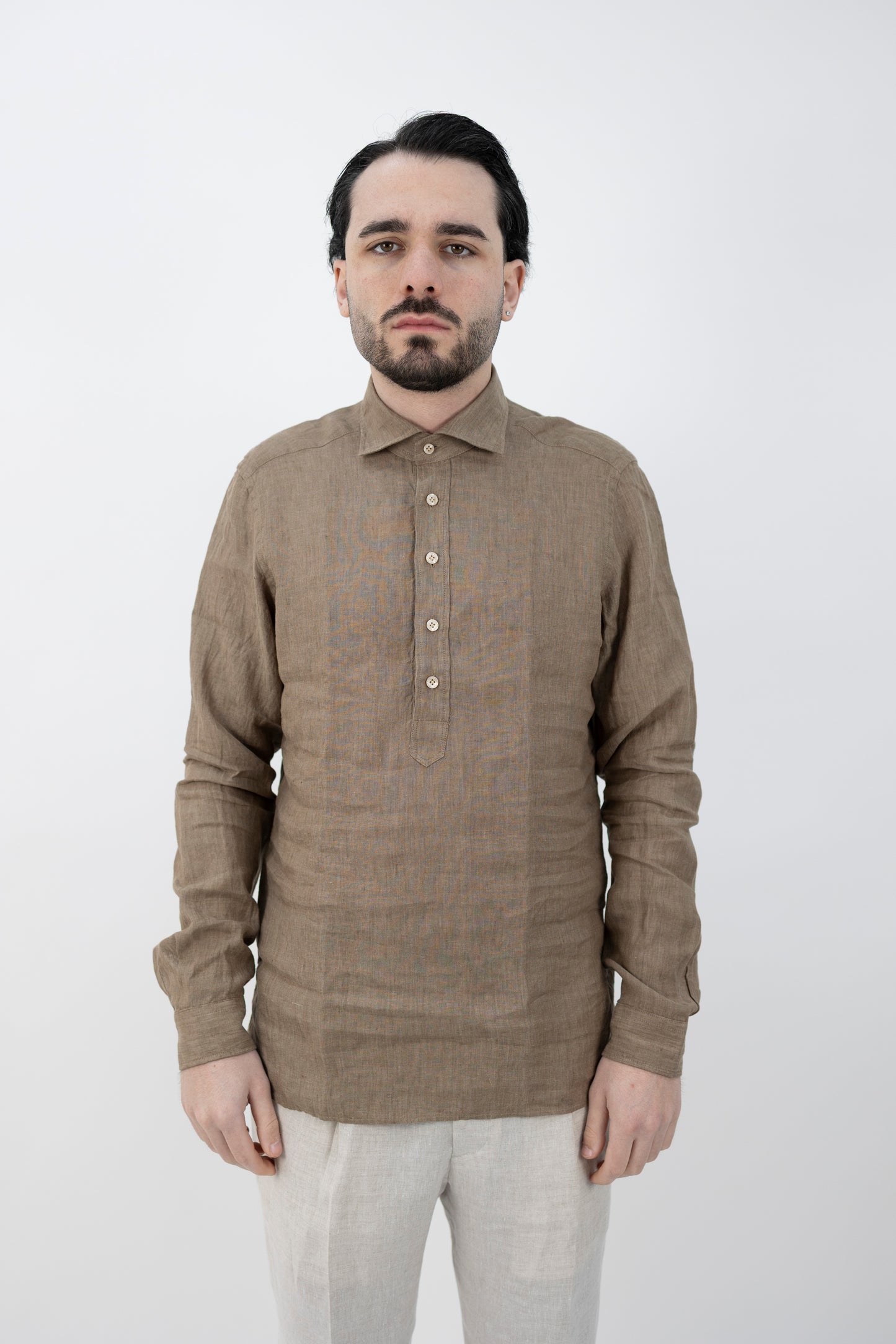 POLO CAMICIA MARRONE CHIARO 1FX8GP0 UQ1 GUGLIELMINOTTI
