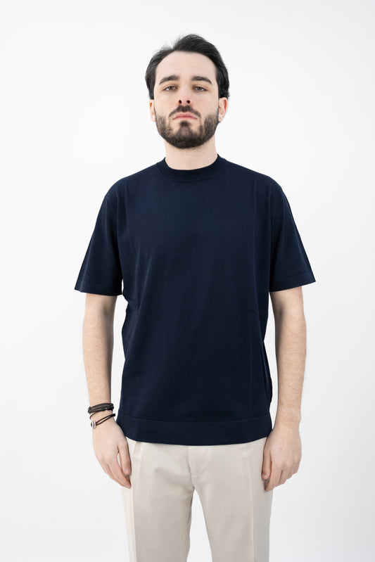 T-SHIRT TS0MCOV BLU NAVY CR14R 890 Filippo De Lurentiis