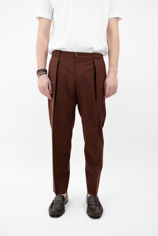 PANTALONE PORTOBELLOSQD MARRONE 300082 183 - pantalone - Quattro decimi BY Briglia