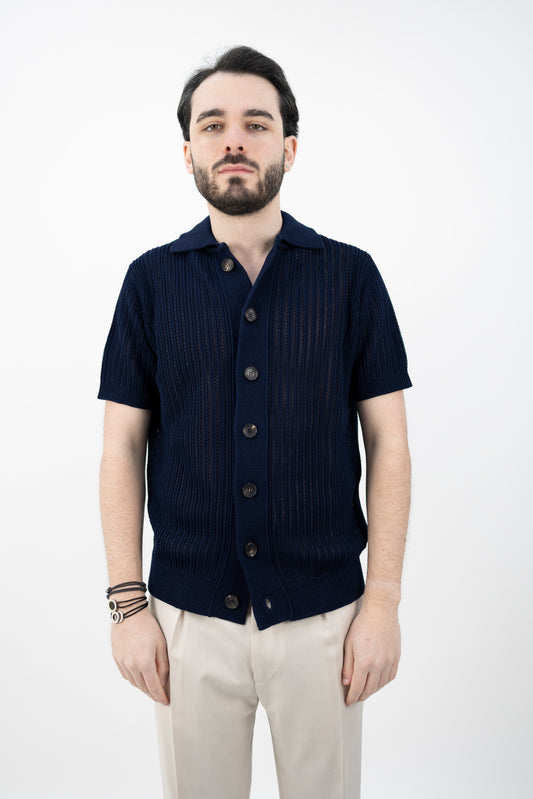 POLO CAMICIA BLU OLTREMARE CA3MC CM7HC 891 Filippo De Lurentiis