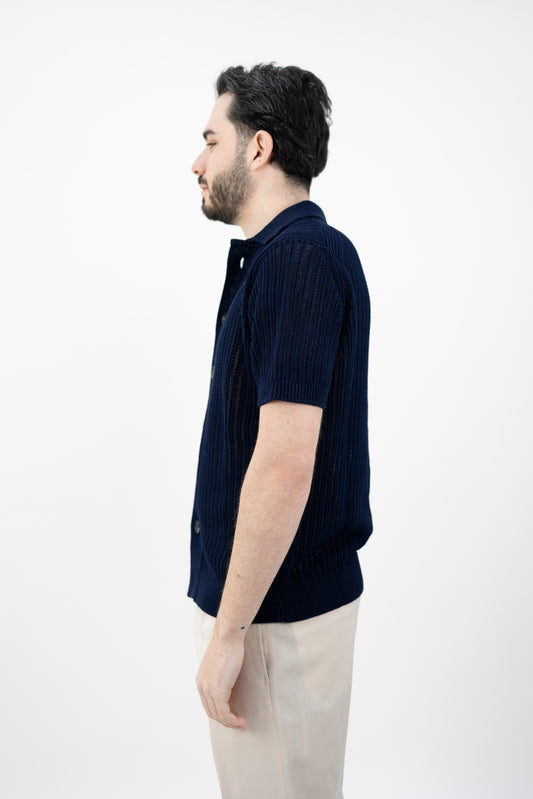 POLO CAMICIA BLU OLTREMARE CA3MC CM7HC 891 Filippo De Lurentiis