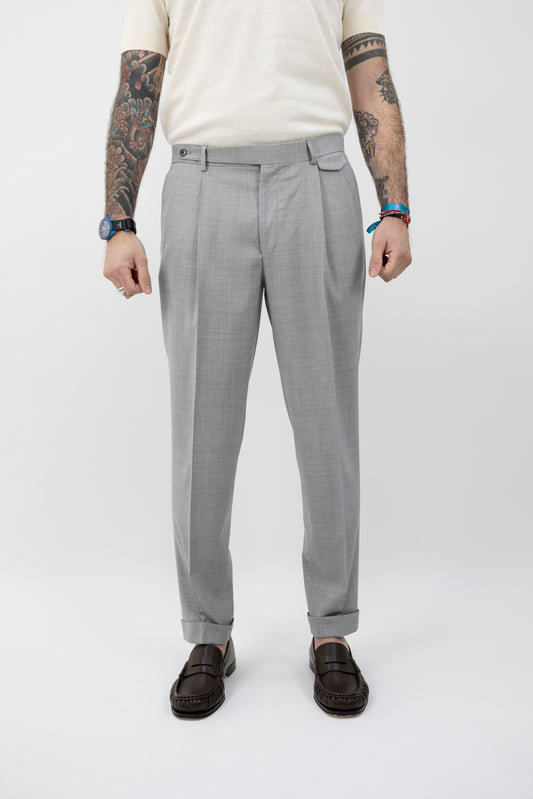 PANTALONE SARTORIALE GRIGIO 64215/01 8366 Luigi Bianchi
