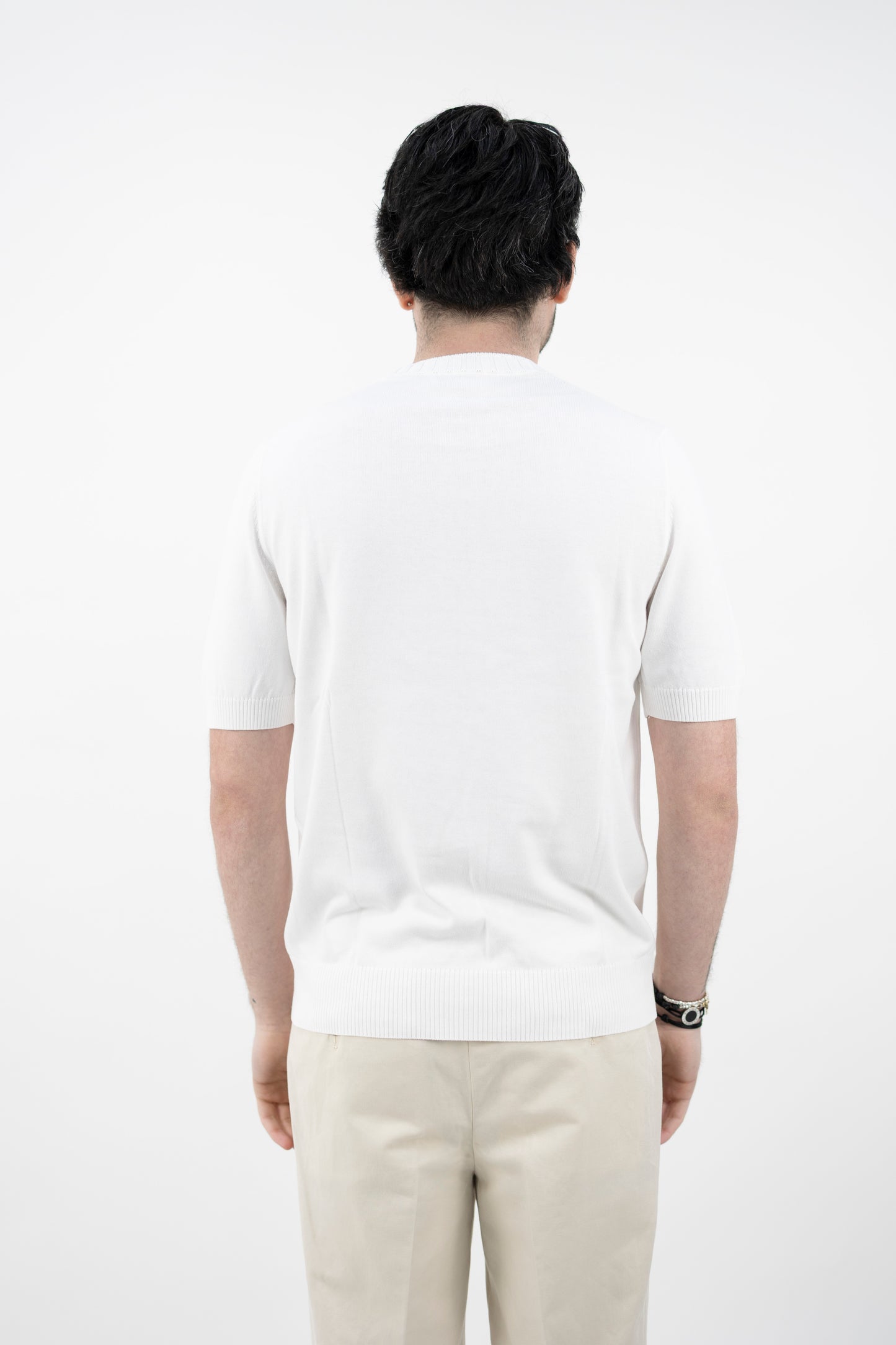 T-SHIRT COTONE EGIZIANO BIANCA 57188/18163/001 GRAN SASSO