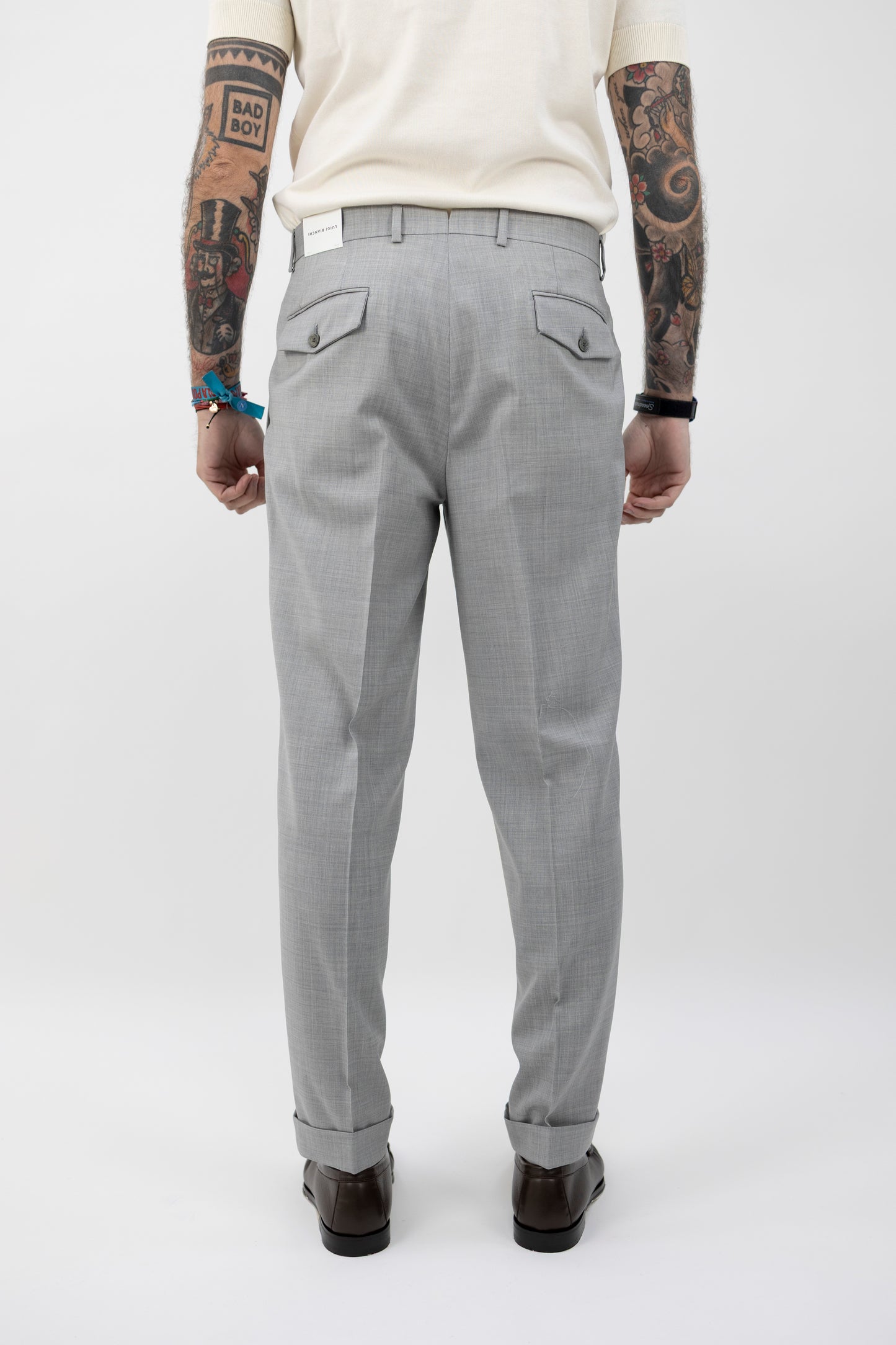 PANTALONE SARTORIALE GRIGIO 64215/01 8366 Luigi Bianchi